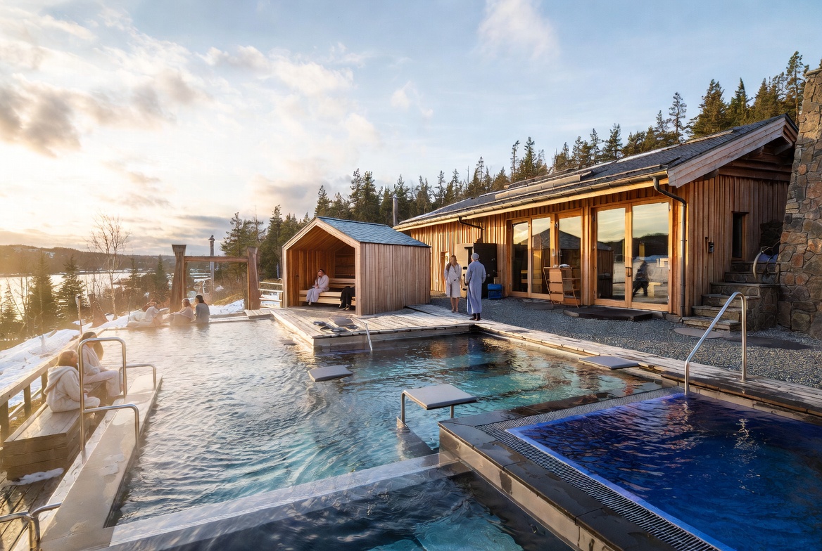 Concept imagery — outdoor Nordic thermal circuit